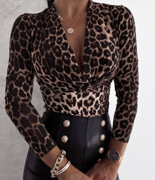 Body estampado Leopardo