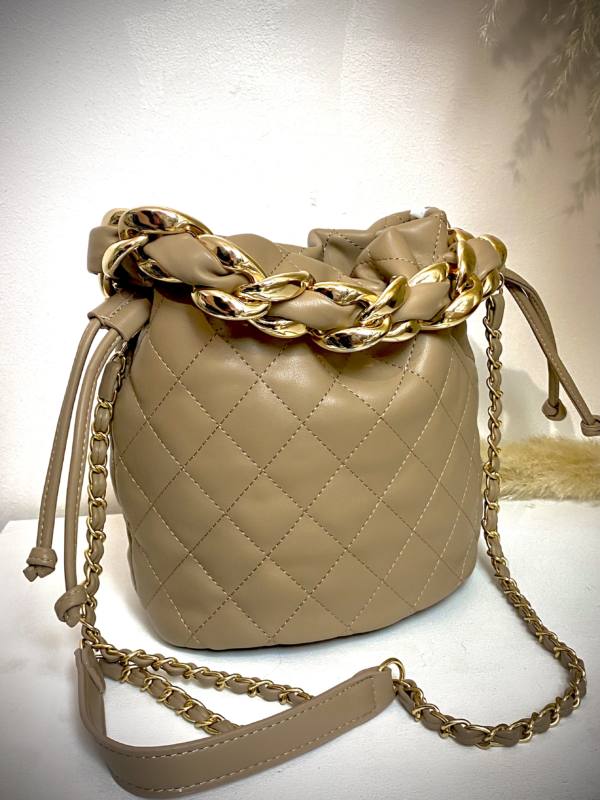 Bolso taupe cocó